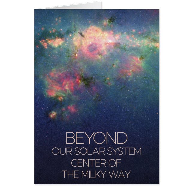 Cartão Espaço Exterior, Galáxia, Centro Da Via Látea (Frente)