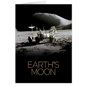 Cartão Espaço Exterior, Galáxia, Sistema Solar, Lua da Te