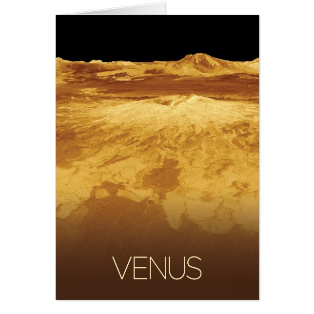 Cartão Espaço Exterior, Galáxia, Sistema Solar, Vênus Pla (Frente)