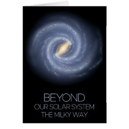 Cartão Espaço Exterior, Galáxia, Via Látea, Cosmos, Unive
