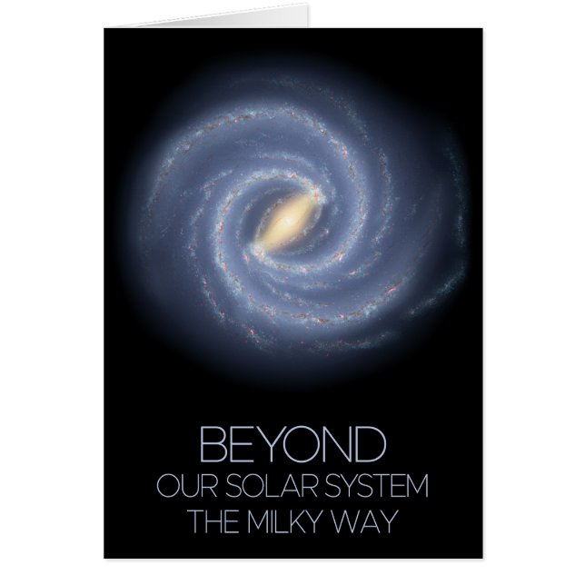 Cartão Espaço Exterior, Galáxia, Via Látea, Cosmos, Unive (Frente)