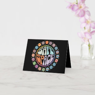 Cartão Espaço seguro - LGBTQ Friendly Pride Suporte Orgul