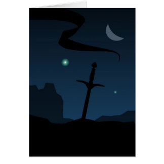 Cartão Espada da bandeira (cartão)