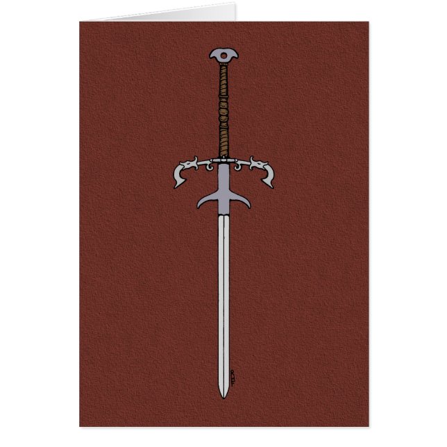 Cartão Espada do século XVI/Espada Processiva (Frente)