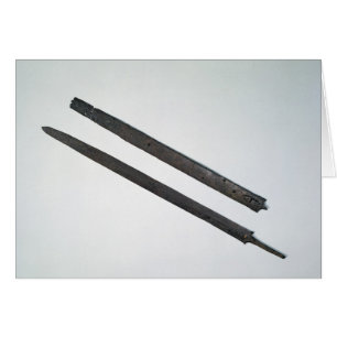 Cartão Espada e bainha, do La Tene, suiça