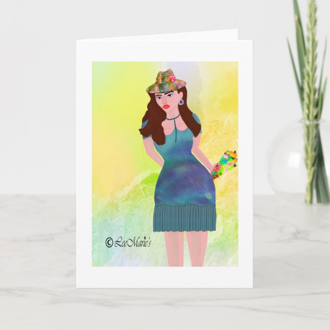 Cartão Espalhando a Design criativa de Cheer LeeMarie (Frente)