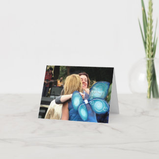 Cartão Espalhe seu aniversário das asas