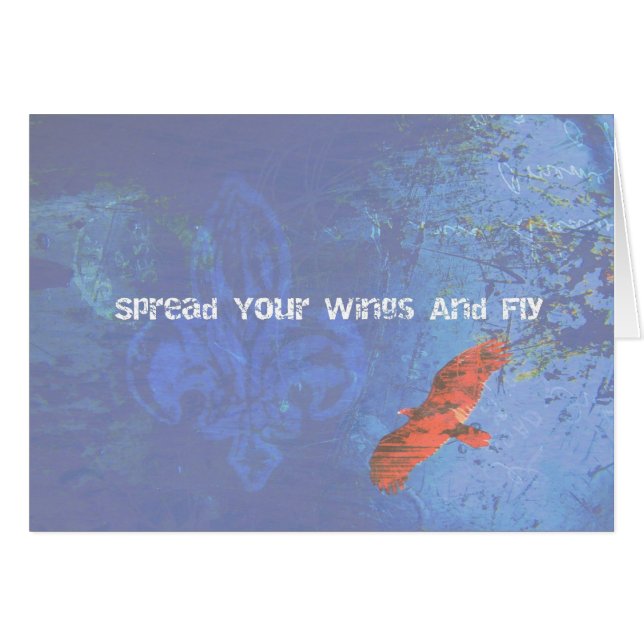 Cartão Espalhe Suas Asas E Voe (Frente Horizontal)