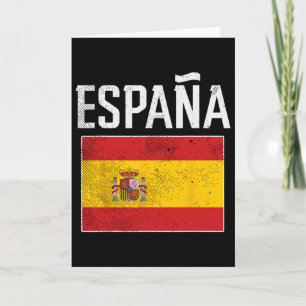 Cartão Espanha Bandeira da Espanha Futebol Espanhol Homen