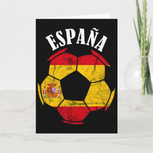 Cartão Espanha Bandeira da Espanha Jogador de Futebol Esp