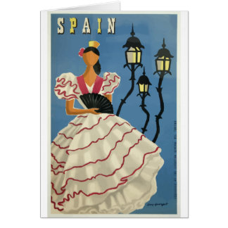 Cartão Espanha viagens vintage