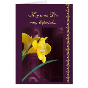 Cartão Espanhol: Dia especial