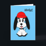 Cartão espanhol do Doggy de Kute do aniversário<br><div class="desc">Design animado adorável do doggy por c.a.teresa para o "kutekidz" em um cartão do aniversário da língua espanhola e uma variedade de presentes das crianças e roupa e cartões. Pode ser personalizado com nome da criança ou com sua própria mensagem.</div>