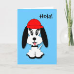 Cartão espanhol do Doggy de Kute do aniversário<br><div class="desc">Design animado adorável do doggy por c.a.teresa para o "kutekidz" em um cartão do aniversário da língua espanhola e uma variedade de presentes das crianças e roupa e cartões. Pode ser personalizado com nome da criança ou com sua própria mensagem.</div>