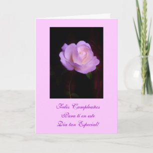 Cartão Espanhol: Feliz Aniversário/ Feliz Cumpleanos Lv