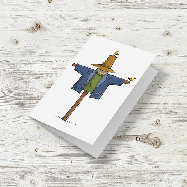 Cartão Espantalho Antigo (Criador carregado)