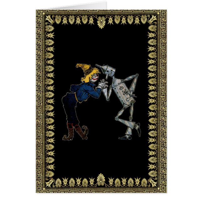 Cartão Espantalho e Homem-Tin (Frente)