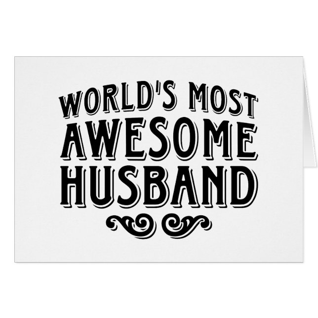Cartão Espantoso Marido (Frente Horizontal)