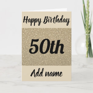 Cartão especial de aniversário de 50 anos person