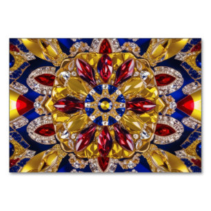 Cartão especial de mesa com cores Colômbia