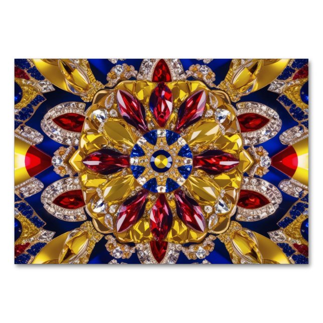 Cartão especial de mesa com cores Colômbia (Frente)