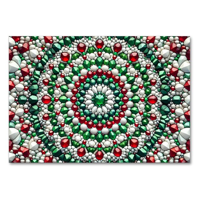 Cartão especial de mesa com cores italianas (Frente)