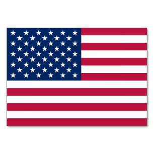 Cartão especial de mesa Patriótico com Bandeira 
