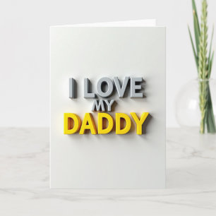 Cartão Especial Eu Amo Meu Papai