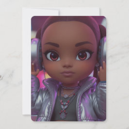 Cartão especial para amantes de música pré-adolesc