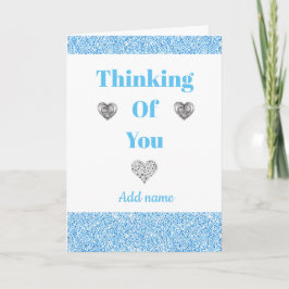 Cartão especial personalizado de pensamento