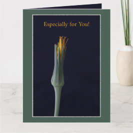 Cartão Especialmente para você! Floral Personalizado Eleg