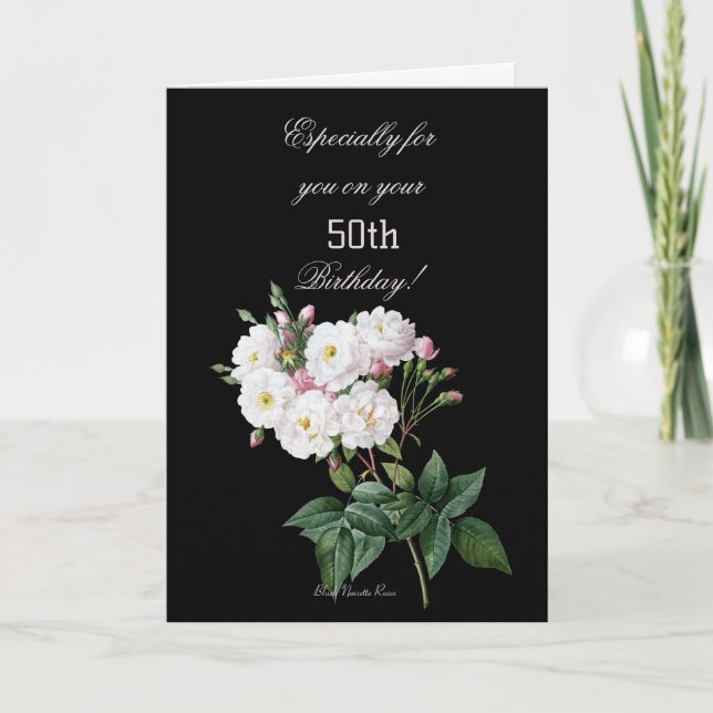 Cartão Especialmente Para Você No 50º Aniversário (Frente)