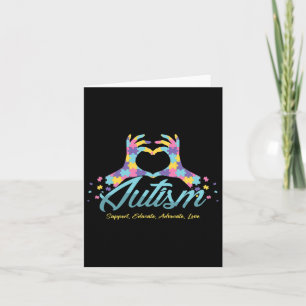Cartão Especificação de Friso Autismo-Conscientista de Qu