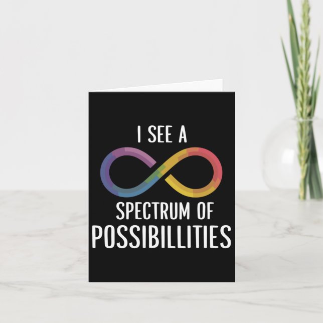 Cartão Espectro De Possibilidades - Adotar Autismo Com Co (Frente)