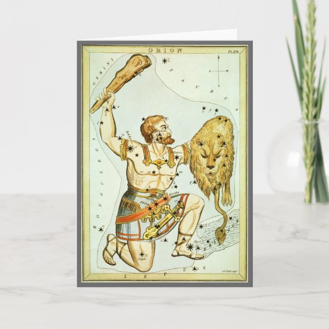 Cartão Espelho da Urânia, Mapa Celestial da Astronomia Vi (Frente)