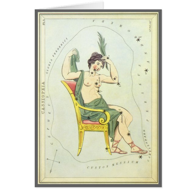 Cartão Espelho da Urânia, Mapa Celestial da Astronomia Vi (Frente)