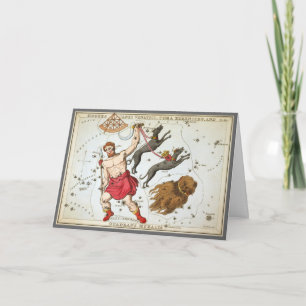 Cartão Espelho de Urânia, Mapa Celeste de Astronomia Anti