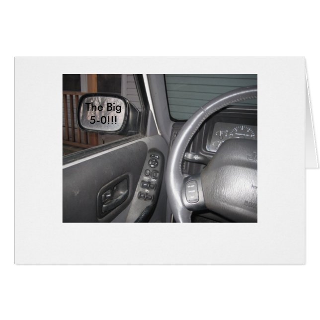 Cartão Espelho retrovisor (50) (Frente Horizontal)