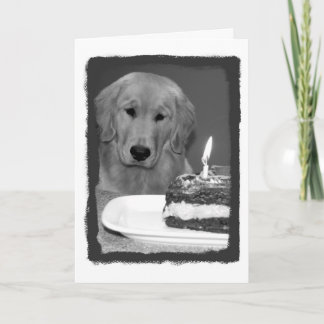 Cartão Espera do bolo de aniversário