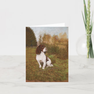 Cartão Espera nas madeiras