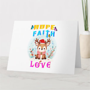 Cartão Esperança Fé Amor