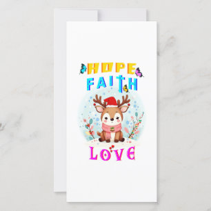 Cartão Esperança Fé Amor