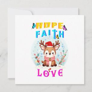 Cartão Esperança Fé Amor