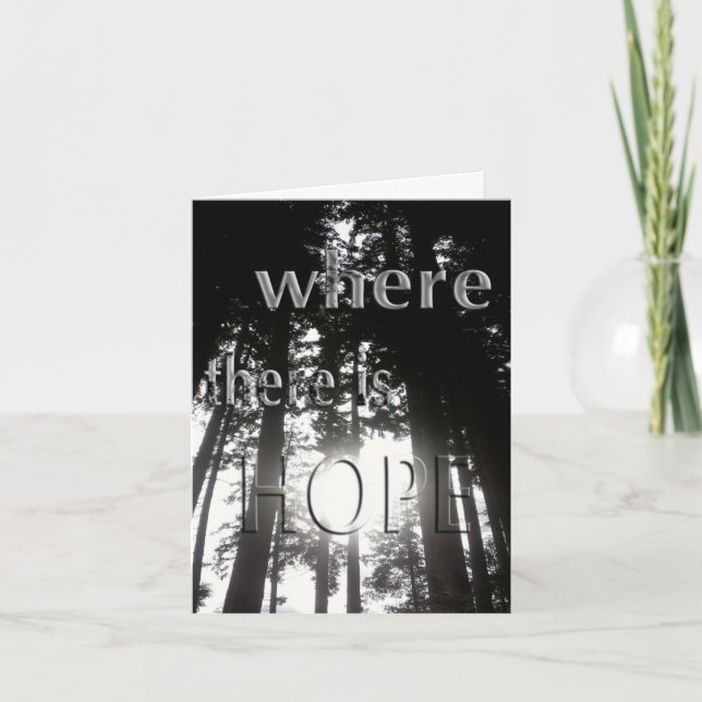 Cartão Esperança Notecard (Frente)