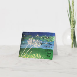 Cartão Esperança para os sonhos se tornarem realidade