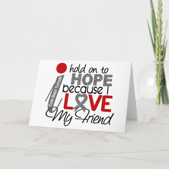 Cartão Esperança pelo meu amigo Tumor Cerebral (Frente)