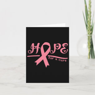 Cartão Esperança Por Uma Consciência Do Cancer Da Mama