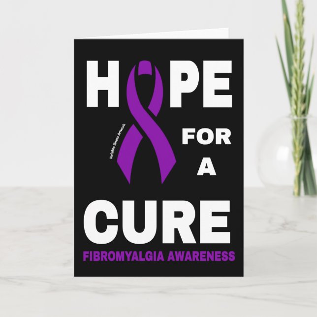 Cartão Esperança por uma Cura...Fibro (Frente)