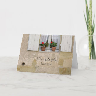 Cartão Esperança que você está sentindo melhor logo!