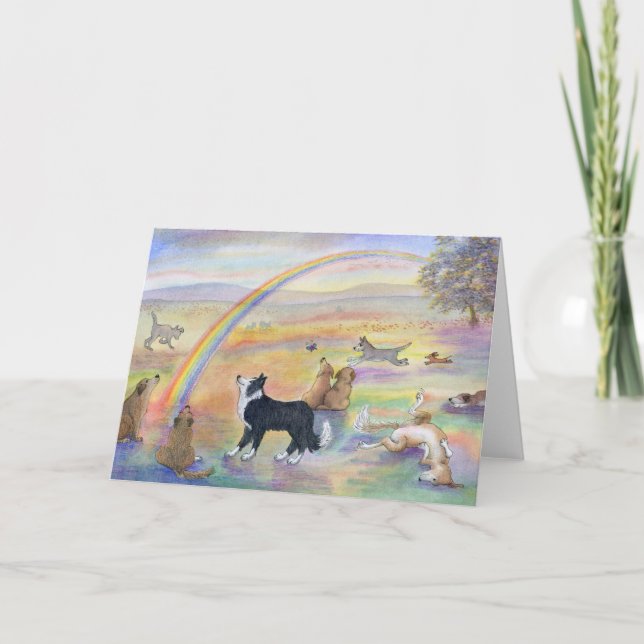 Cartão Esperando na Ponte das Cores (Frente)